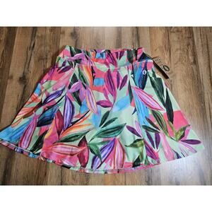 Dona Jo Tropical Floral Skort Women’s Size 2 NWT Tennis Pickleball